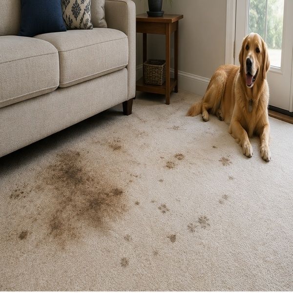 Stain before cleaning in Brooklyn