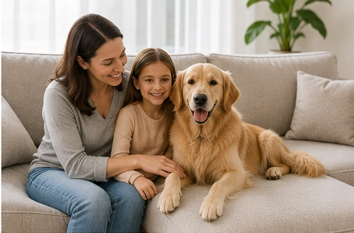 Upholstery cleaning crew working in Brooklyn